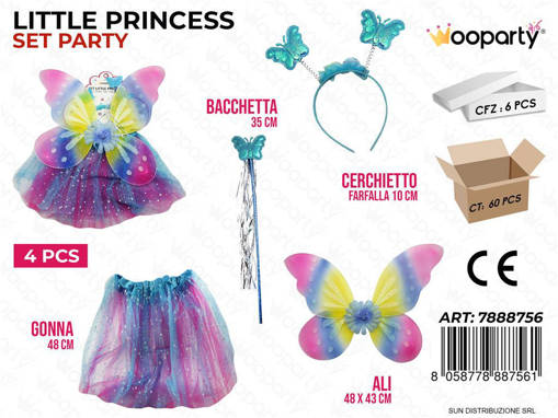 SET LITTLE PRINCESS MULTICOLOR 4PCS /PZ DA 6**