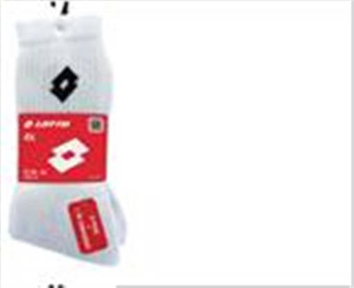 Lotto calza spugna unisex 43/46, 4 Paia, Bianco