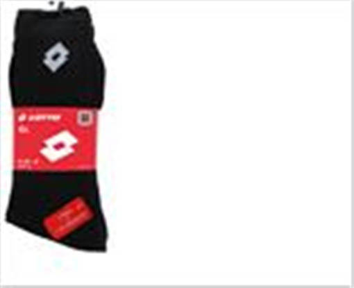 Lotto calza spugna unisex 35/38, 4 Paia, Colori Assortiti