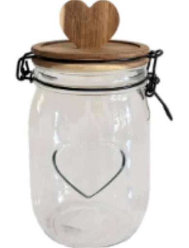 BARATTOLO WOODEN HEART LID 11*20,3CM