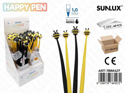 Sunlux - Sunlux Happy Pen Gel Nero 1.0Mm Apette /Pz Da 48** 7886427