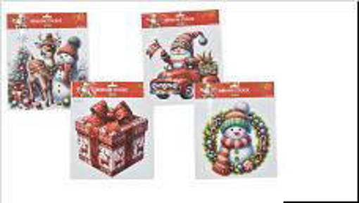 Nataluna Vetrofania P.Neve 30,5X30,5Cm Fantasie Assortite