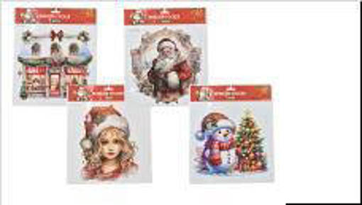 Nataluna Vetrofania Casa 30,5X30,5Cm 4Ass