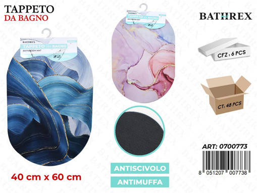Bathrex Tappeto Antiscivolo Memory 40*60Cm N73