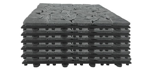 SET 6 MATTONELLE PIETRA 30.5X30.5 NERO