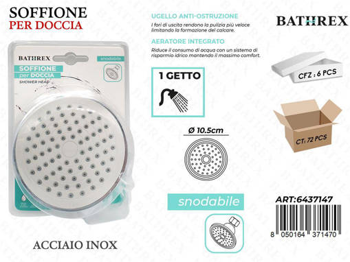 Bathrex Soffione Doccia 10Cm 1Getto