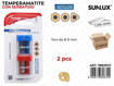 Sunlux - Temperamatite C/Serbatoio 2Pcs 1F. Col. Ass. / Pz Da 12** 7882872