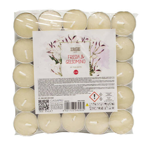 IRGE CANDELA 25 TEALIGHTS FRESIA E GELSOM