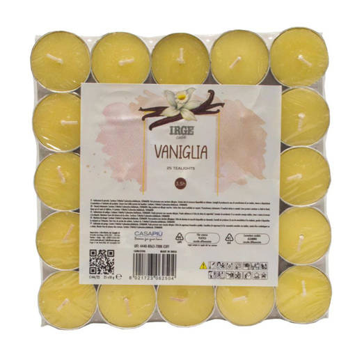 IRGE CANDELA 25 TEALIGHTS VANIGLIA