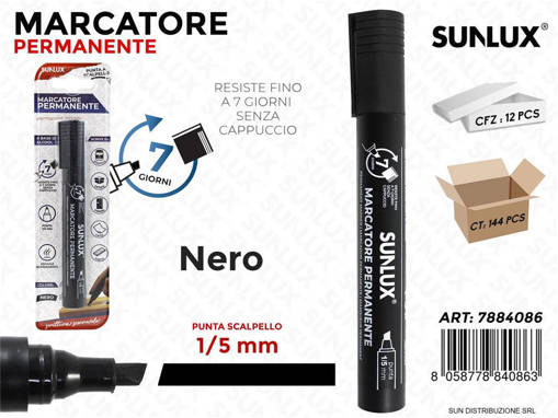 Sunlux - Bl. Marcatore Permanente Nero 1-5Mm /Pz Da 12** 7884086