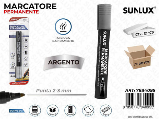 Sunlux - Bl. Marcatore Perman. Argento 2-3Mm /Pz Da 12** 7884095