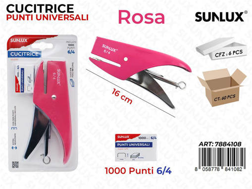 Sunlux - Bl. Cucitrice Fucsia C/ Punti Univ. 6/4 /Pz Da 6** 7884108