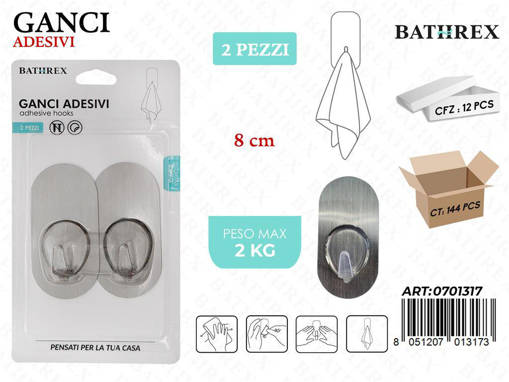 Bathrex.Ganci Adv. Senza Traccia 2Pz