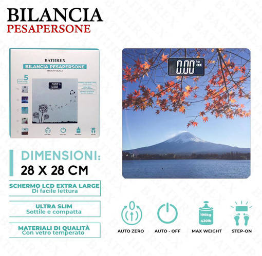 Bathrex Bilancia Pesapersone Paesaggi