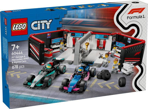 Lego City Formula 1 60444 Garage con monoposto Mercedes-AMG e Alpine F1®