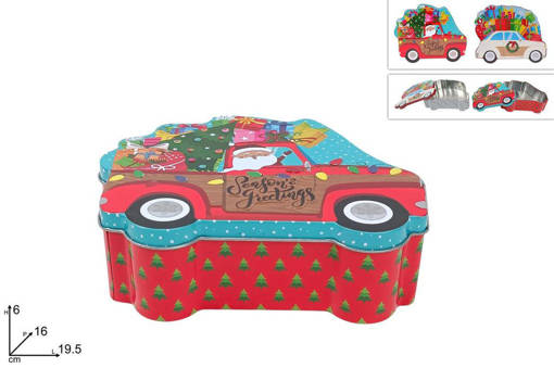 Scatola In Latta Auto Con Regali Ass