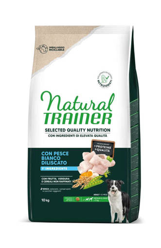 Natural Trainer Cane SQN AD M/M White Fish 10 KG