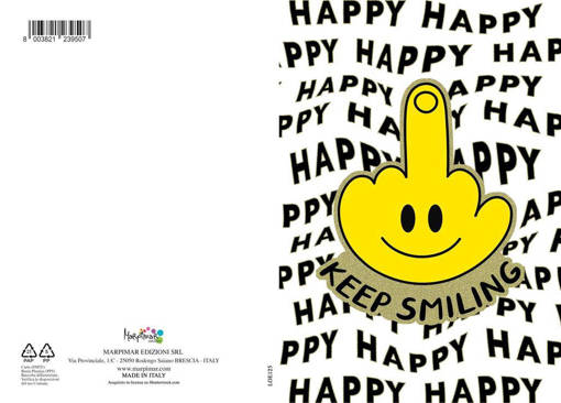 Marpimar - Compleanno Smile Foil Oro LOE125