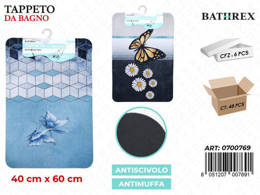 Bathrex Tappeto Antiscivolo Memory 40*60Cm N69