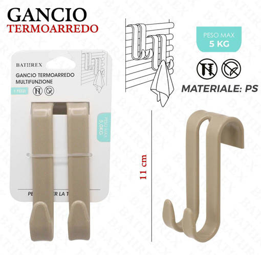 Bathrex Gancio Termoarredo Beige