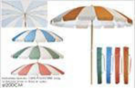 OMBRELLONE C/STRISCE 200CM 4 ASS