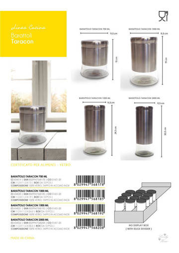 Barattolo Taracon 1500 ml