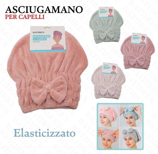 Bathrex Asciugamano Per Capelli L.Premium