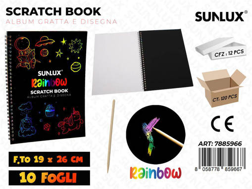Sunlux - Album Gratta E Disegna 10Ff 19*26Cm /Pz Da 12** 7885966