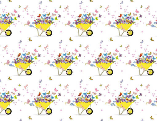 Marpimar - Carta Florentia Carriola Con Fiori FLE33