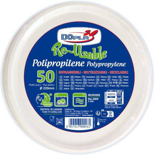 Dopla Piani polipropilene Ø220 - 50 pz