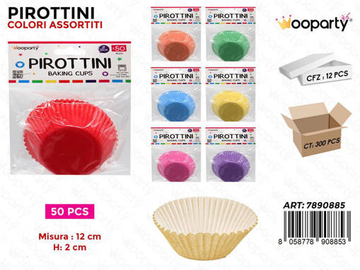 Pirottini Col. Ass. 12*2Cm 50Pcs /Pz Da 12**