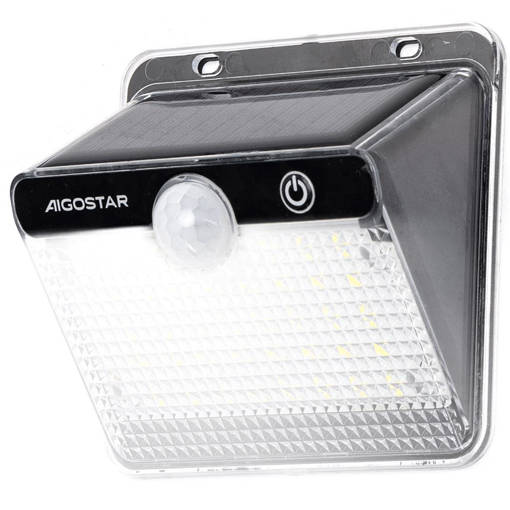 Aigostar Applique solare con sensore 6500K