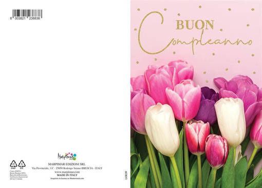 Marpimar - Compleanno Fiori Foil Olografico LOE39