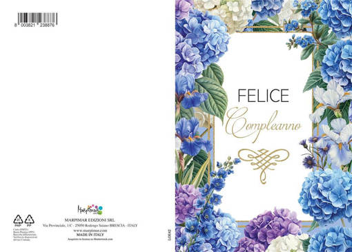 Marpimar - Compleanno Fiori Foil Olografico LOE42