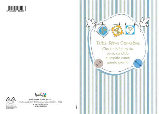 Marpimar - Comunione Azzurro A Strisce SRD22