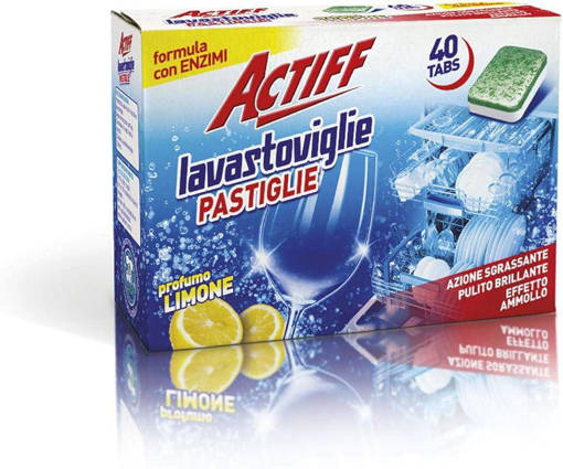 Actiff Lavastoviglie 40 Tabs Limone