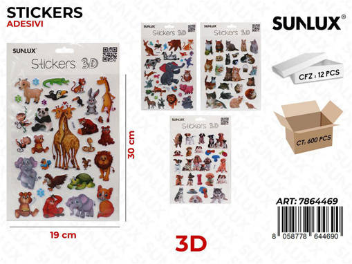 STIKERS 3D 19X30CM