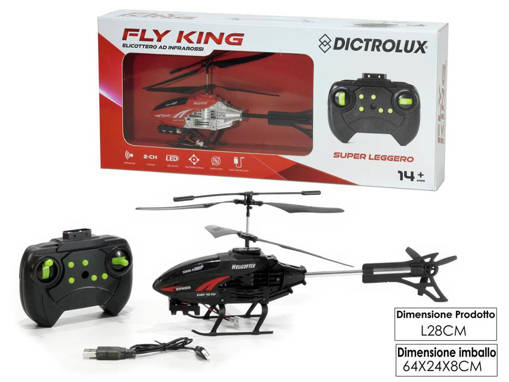 Fly King Elicottero Ad Infrarossi 2 Ch.