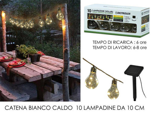 CATENA 10 LAMPADINE B.CALDO