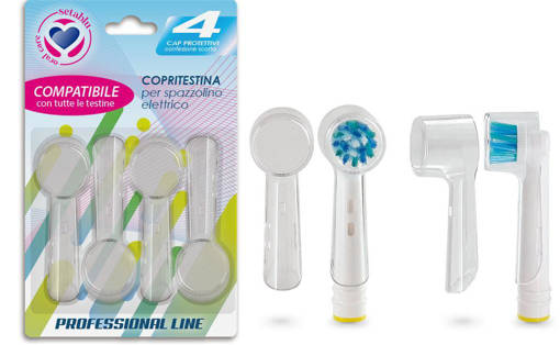 Setablu Copritestine Per Spazz. Elettrico 4Pz