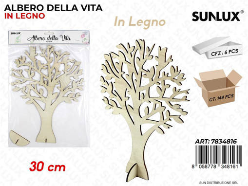 Albero Della Vita In Legno 30Cm /Pz Da 6**