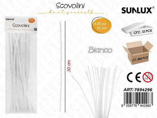 Scovolini Diy Bianco 20Pcs 30Cm /Pz Da 12**