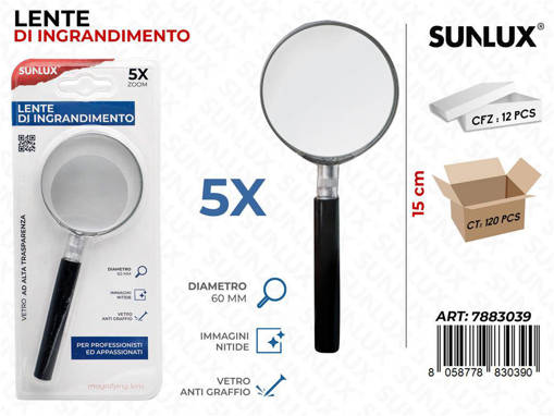 Sunlux - Lente Di Ingrandimento 5X 15Cm /Pz Da 12** 7883039