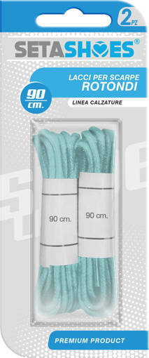 Setablu Lacci Scarpe Rotondi 2Pz 90Cm Blu New