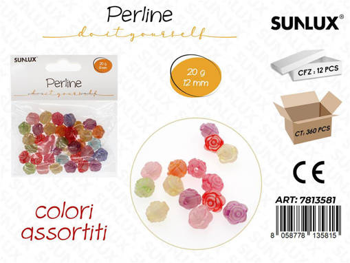 Sunlux Perline Dec. Forate 20Gr 12Mm /Pz Da 12**
