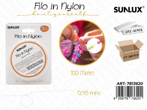 Sunlux Filo In Nylon 0.45Mm*100Mt /Pz Da 12**