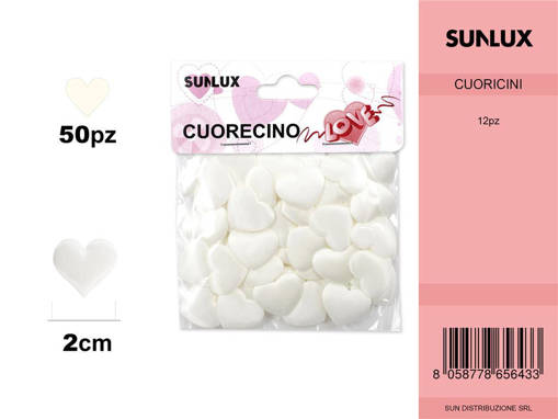 Cuoricini 2Cm Avorio/Pz Da 12**