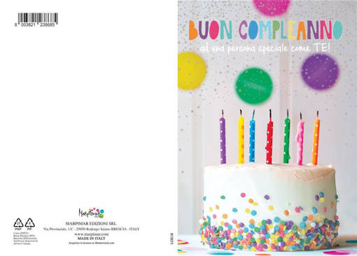Marpimar - Compleanno Torta Candeline Foil Olografico LOE18
