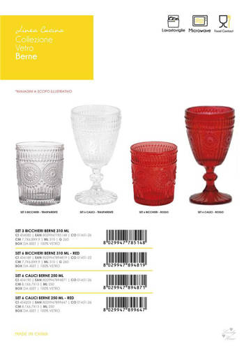 Set 3 Bicchieri Berne 31 Cl