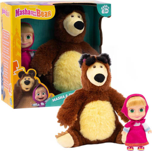 Giochi Preziosi - Masha Doll12 Cm + Peluche Orso 20Cm MHA21000